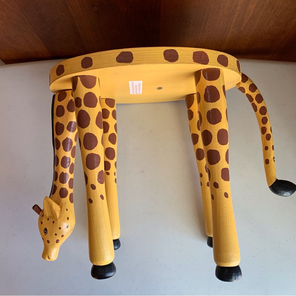 Whimsical Giraffe Table Decorative Display Riser Plant Stand NOT A STOOL - Picture 7 of 12